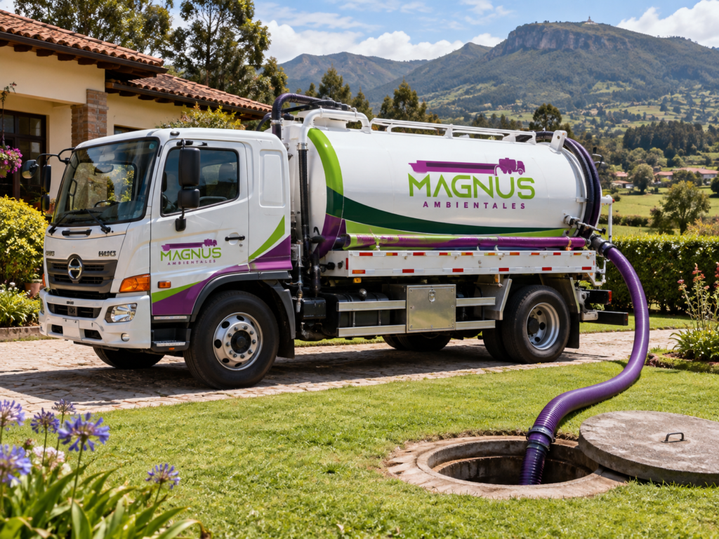 Carrotanque Magnus para transporte de aguas residuales en Cota y Sopó