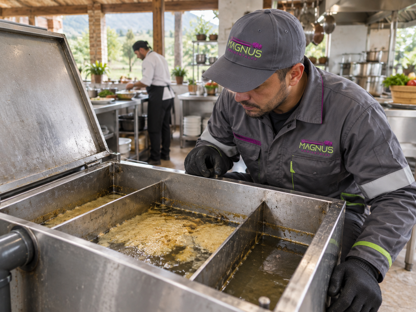Trampa de grasa de restaurante en Chía y Cajicá